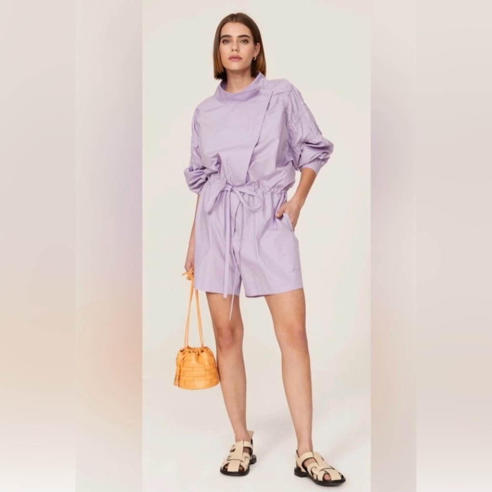 AKNVAS lavender cotton romper